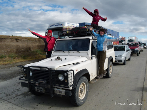 Notre tout premier auto-stop en Argentine.
